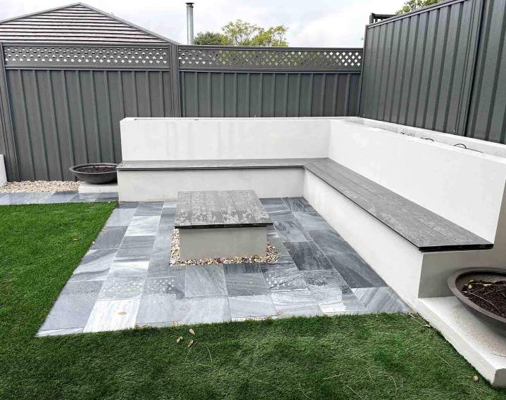 Seating Area in The Garden Perth