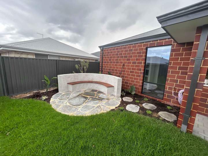 Seating Area Arranged in a Landscaped Garden Perth